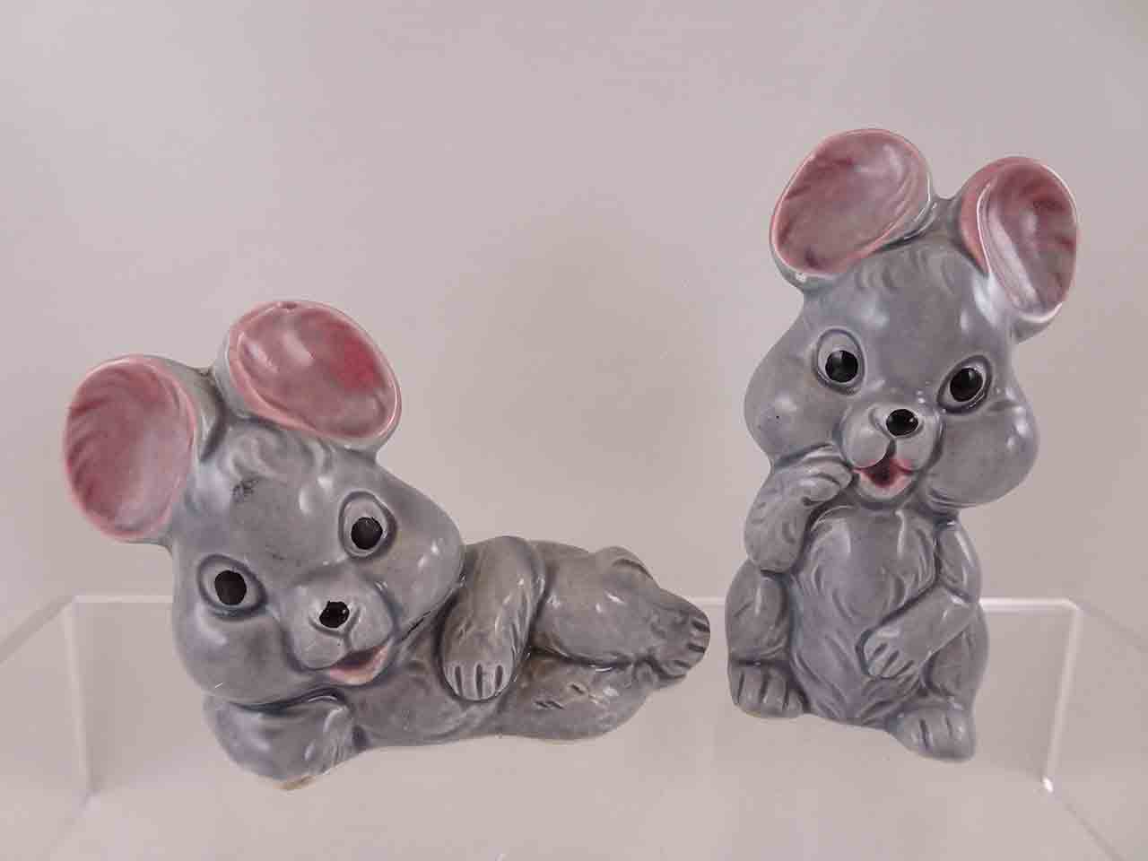 58064 Colorful Animals with One Lying Down salt and pepper shakers series - mice