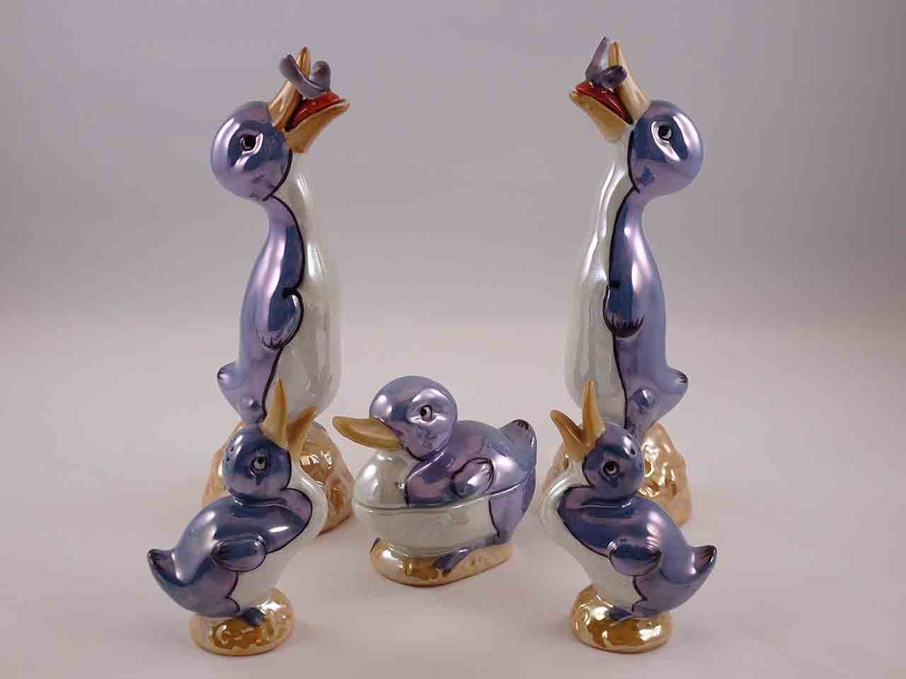 45339 Duck lusterware condiment