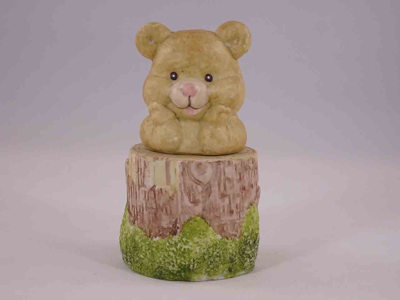 45975 Animals on Tree Stumps Stacker Series Salt and Pepper Shakers - Bears