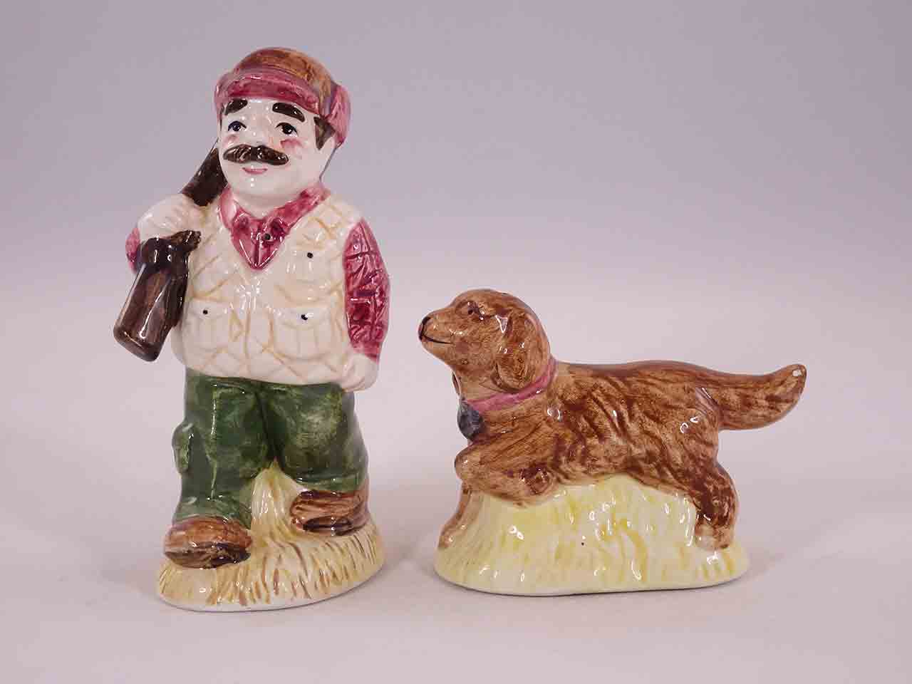 48747 Series of men and their hobbies salt and pepper shakers - hunter