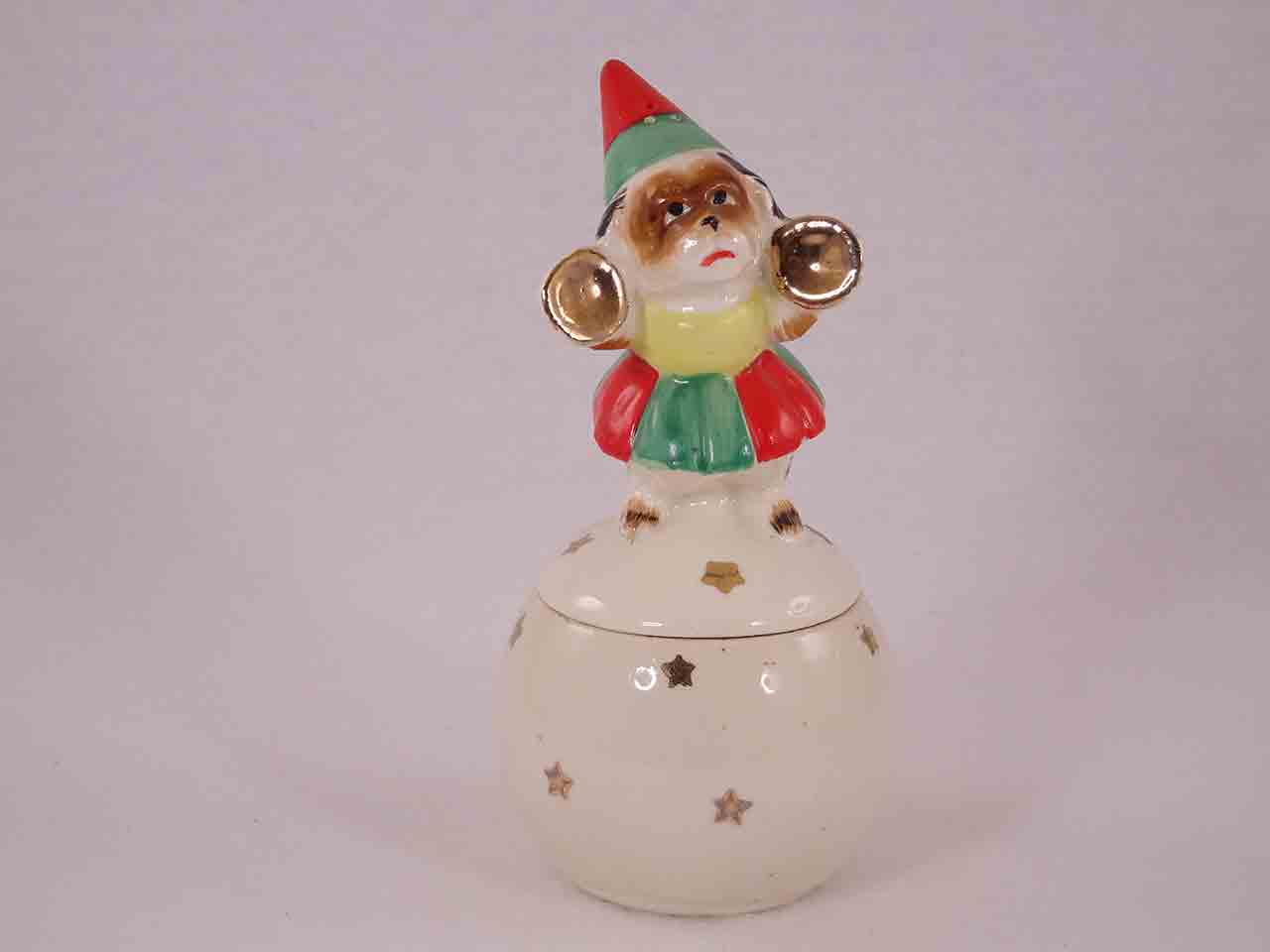 49078 Circus Animals Balancing on Circus Balls salt and pepper shakers - dog