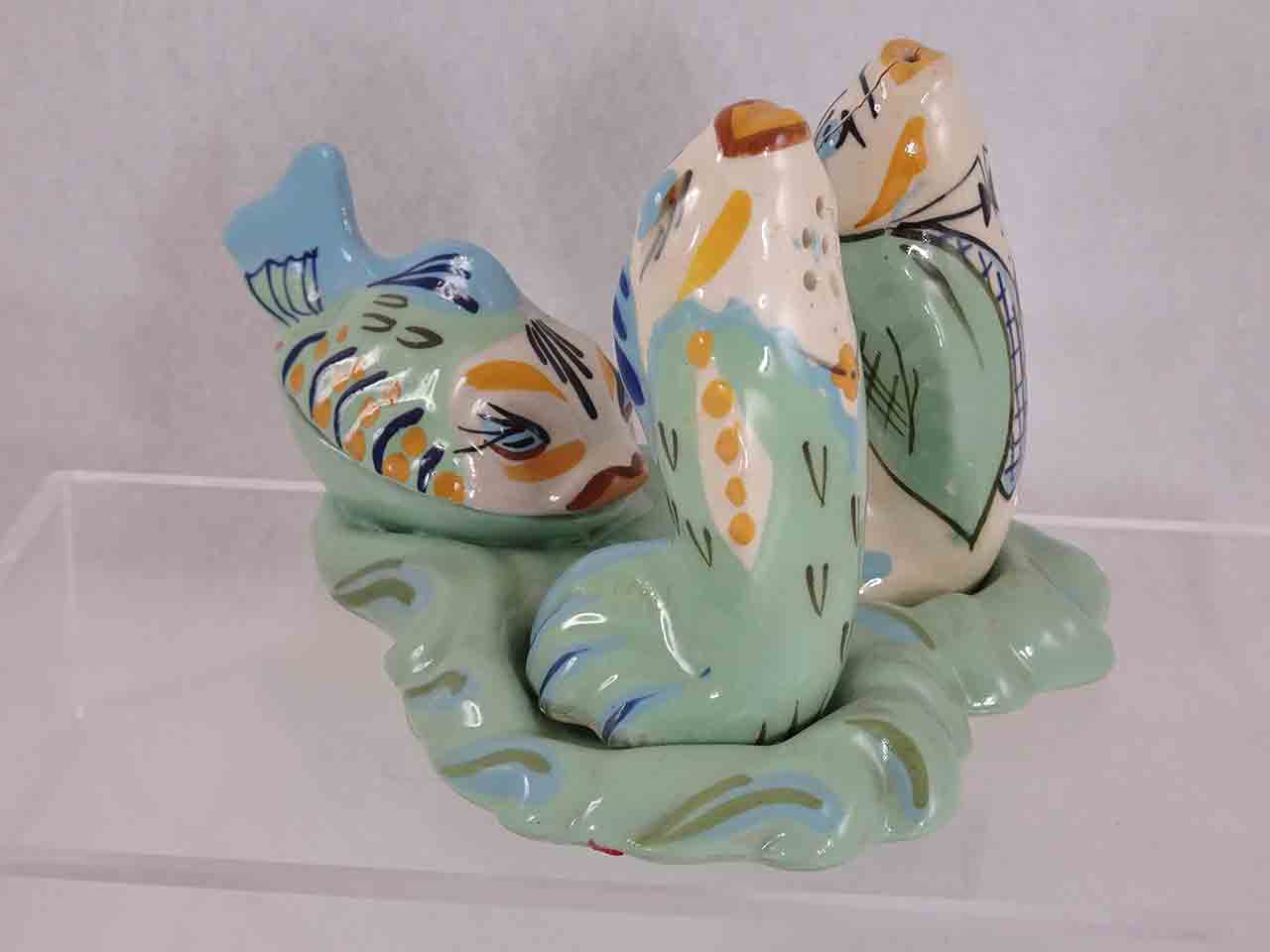 52423 Dressed up fish condiment salt and pepper shakers