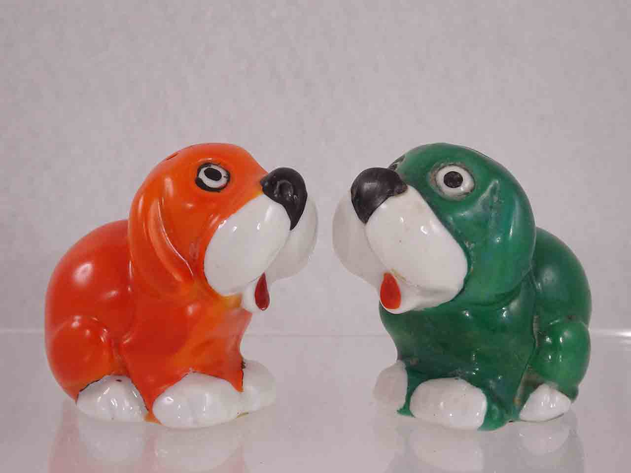 52469 Goebel large sitting dogs salt and pepper shakers