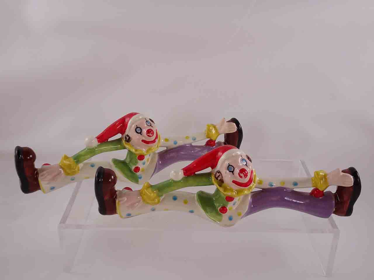 53850 Longboy clowns salt and pepper shakers