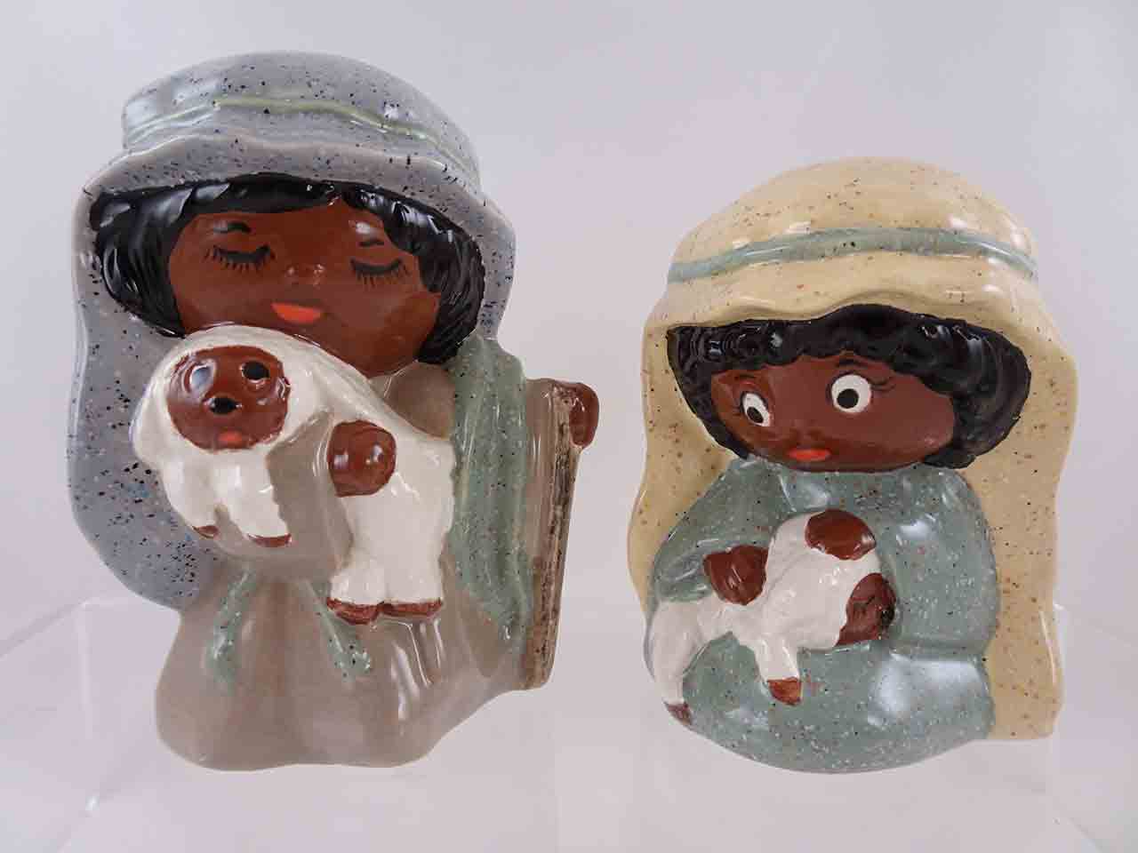 55015 Jean Grief nativity scene series of salt and pepper shakers - Shepards