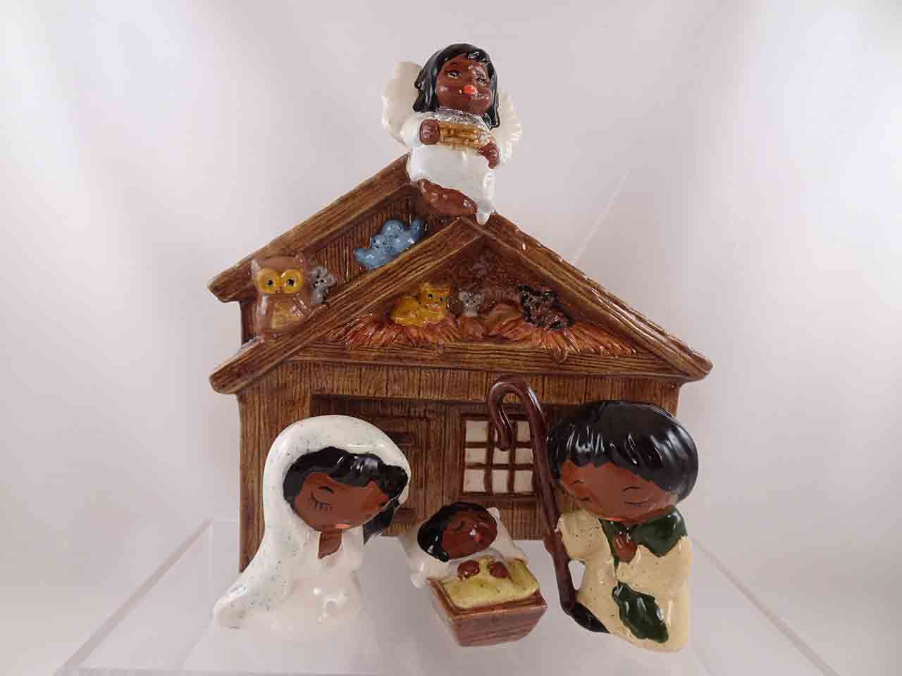 55017 Jean Grief nativity scene series of salt and pepper shakers - Josef & Mary & Jesus